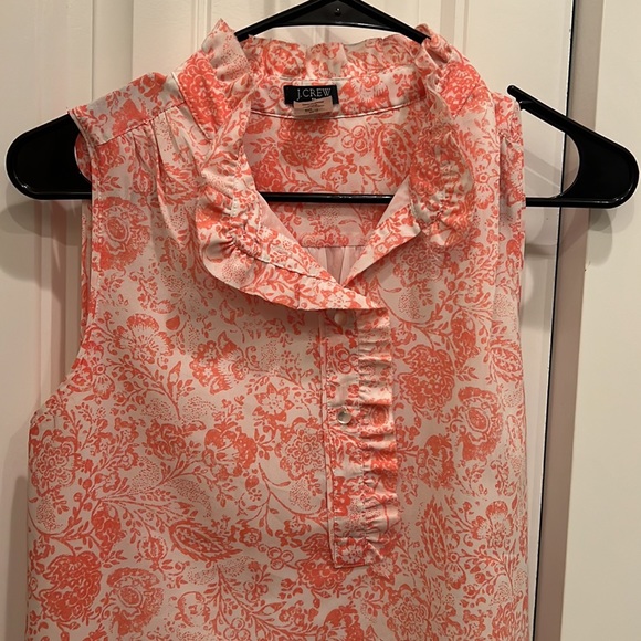 Pink Paisley, JCrew, sleeveless blouse, size 2 - Picture 2 of 5